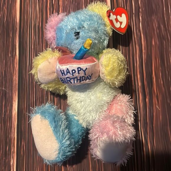 TY Happy Birthday Bear - Picture 1 of 4